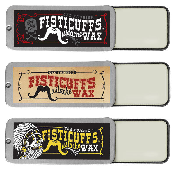 Fisticuffs™ Mustache Wax 3 Pack Grave Before Shave