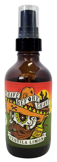 4oz. BIG BOTTLE OF GRAVE BEFORE SHAVE™  BEARD OIL