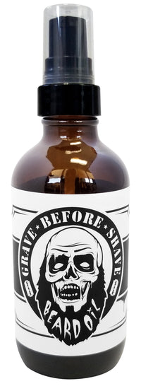 4oz. BIG BOTTLE OF GRAVE BEFORE SHAVE™  BEARD OIL