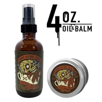 Large GBS Balm and Oil Beard Pack 4 oz BIG BOTTLES and 4 oz BIG TINS