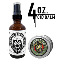 Large GBS Balm and Oil Beard Pack 4 oz BIG BOTTLES and 4 oz BIG TINS