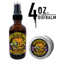 Large GBS Balm and Oil Beard Pack 4 oz BIG BOTTLES and 4 oz BIG TINS