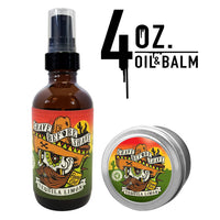 Large GBS Balm and Oil Beard Pack 4 oz BIG BOTTLES and 4 oz BIG TINS