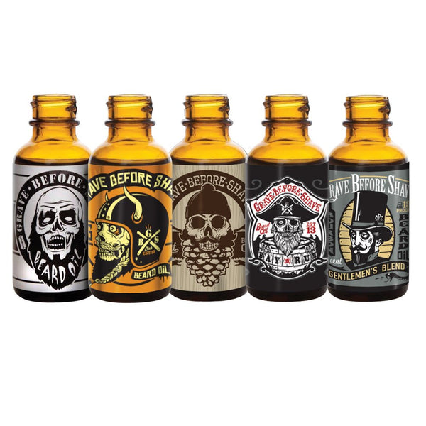 GRAVE BEFORE SHAVE™ WORK WEEK BEARD OIL PACK Grave Before Shave