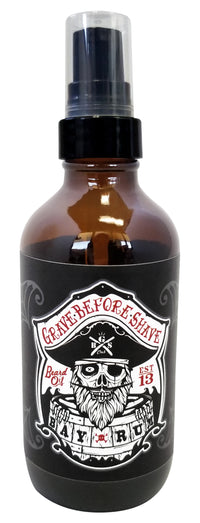 4oz. BIG BOTTLE OF GRAVE BEFORE SHAVE™  BEARD OIL