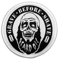 GRAVE BEFORE SHAVE Zombie Beard Patch