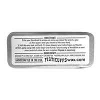15g slide top tin of Fisticuffs Mustache Wax